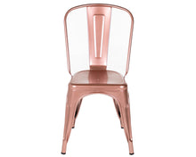 Load image into Gallery viewer, Tolix Style Chair in Shiny Rose Gold
